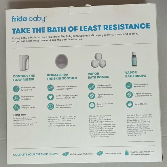 Frida Baby Baby Bath Upgrade Kit | Infant and Toddler Bath Essentials, Rinser - Picture 2 of 8